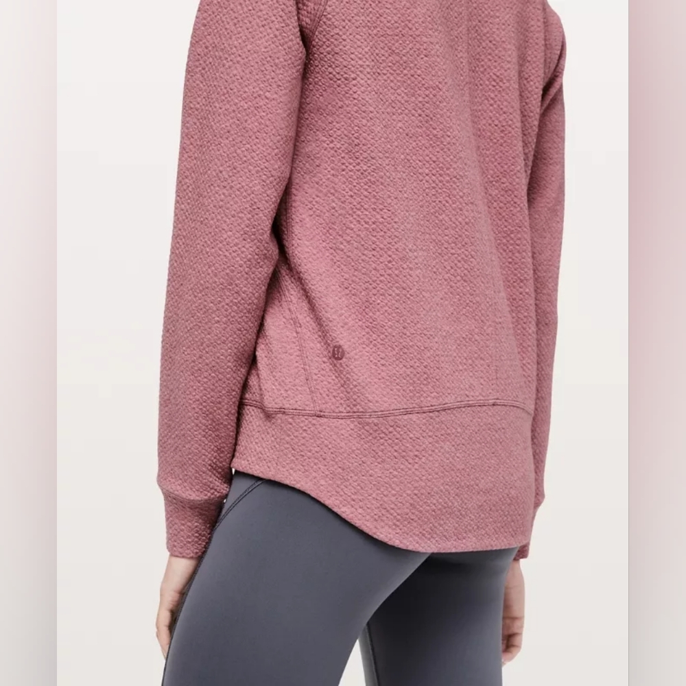 Lululemon Catch A Moment Crew Neck Sweater Size 6 Dusty Rose / Pink - Picture 3 of 6